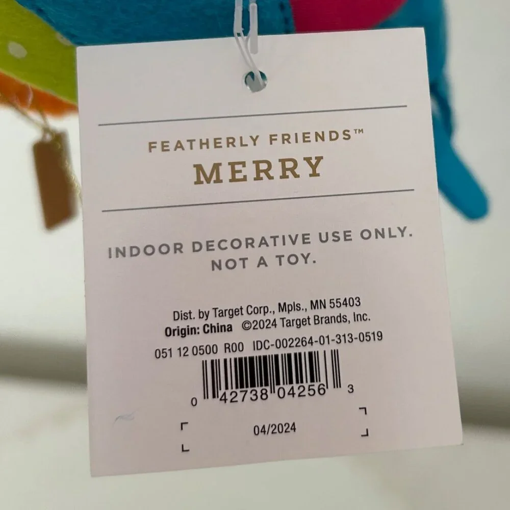 Featherly Friends Wondershop Christmas Target Bird Merry 2024 NWT